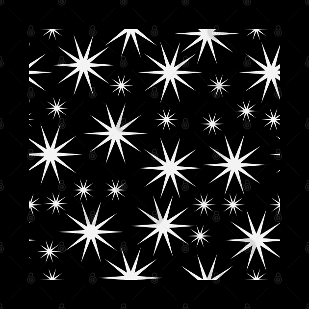 Starry Asterisk Pattern (White) by inotyler