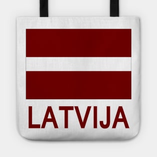 The Pride of Latvia - Latvian National Flag Design (Latvian Text) Tote