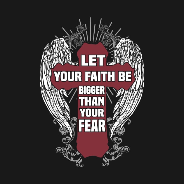 Let Your Faith Be Bigger Than Your Fear Jesus by UNXart