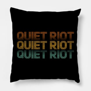 Distressed Vintage - Quiet Riot Pillow