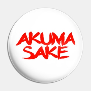 Akuma Sake Logo- Red Design Pin