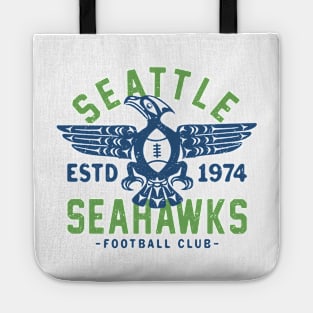 Vintage Seattle Seahawks 2 by Buck Tee Originals Tote