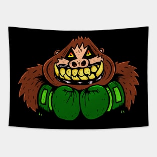 Great ape boxing Tapestry