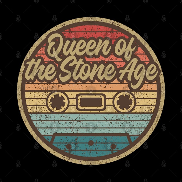 queens of the stone age cassette retro circle by penciltimes