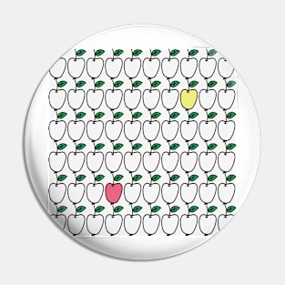 Funny pattern with apples Pin