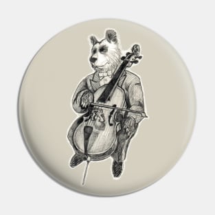 Carnival Animals - Bear Playing Cello Pin