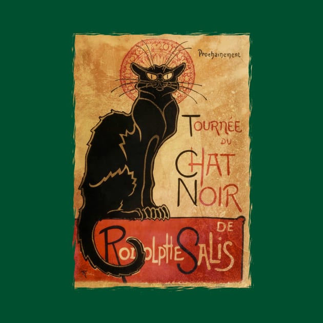 Du Chat Noir - The Black Cat (Distressed) by The Blue Box