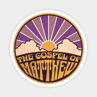 The Gospel Of Matthew Retro Magnet