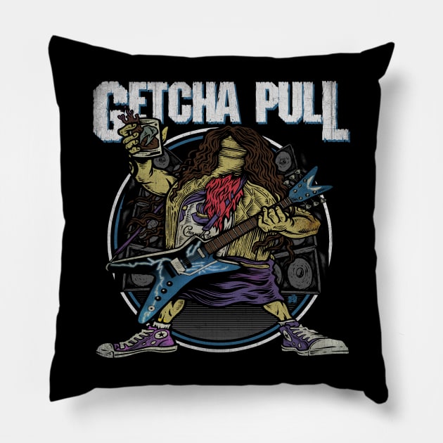 GETCHAPULL 2 (white navy) Pillow by joeyjamesartworx