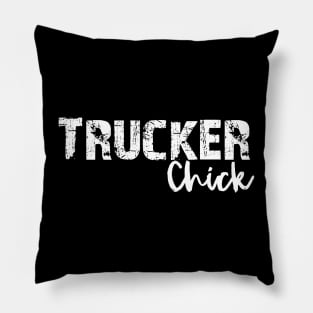 Trucker chick Pillow