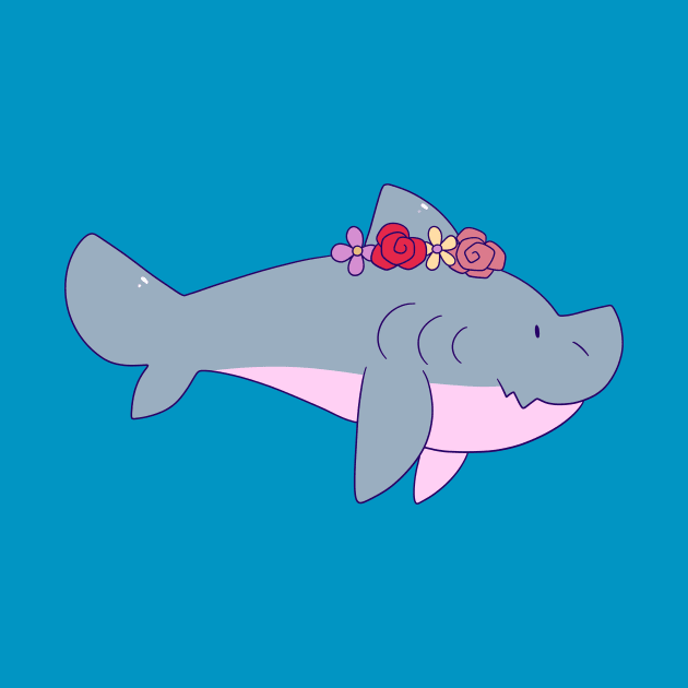 Flower Crown Shark by saradaboru