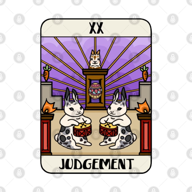 Judgemental INFJ Tarot Vintage English Spot Rabbit Easter Celebration by wigobun