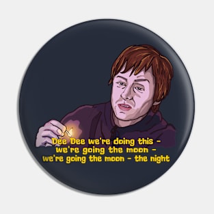 Dee Dee / Limmy's Show Fanart Design Pin