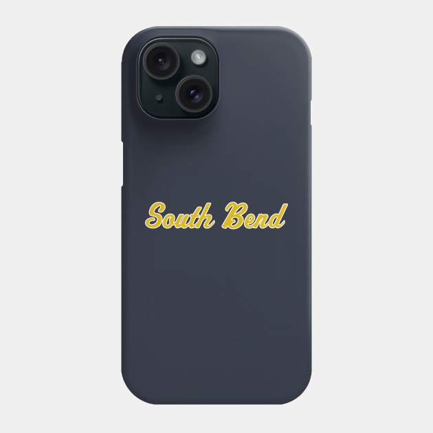 South Bend Script Phone Case by twothree