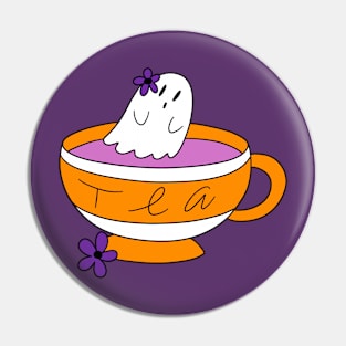 Spooky Ghost Tea Pin