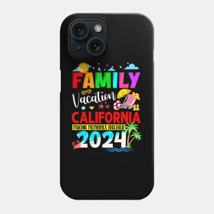 Family California Vacation 2024 Summer Holiday Trip Phone Case