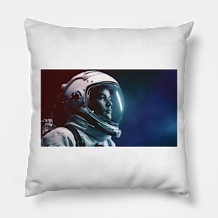 Spaceman wearing spacesuit Pillow