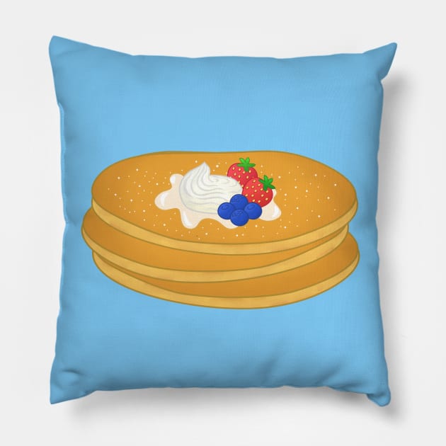 Breakfast Pancakes Pillow by Purrfect
