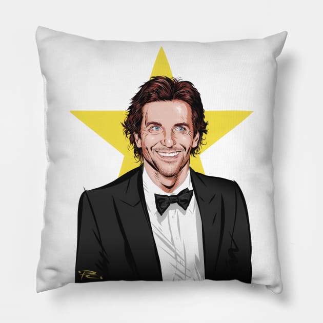 Bradley Cooper - An illustration by Paul Cemmick Pillow by PLAYDIGITAL2020