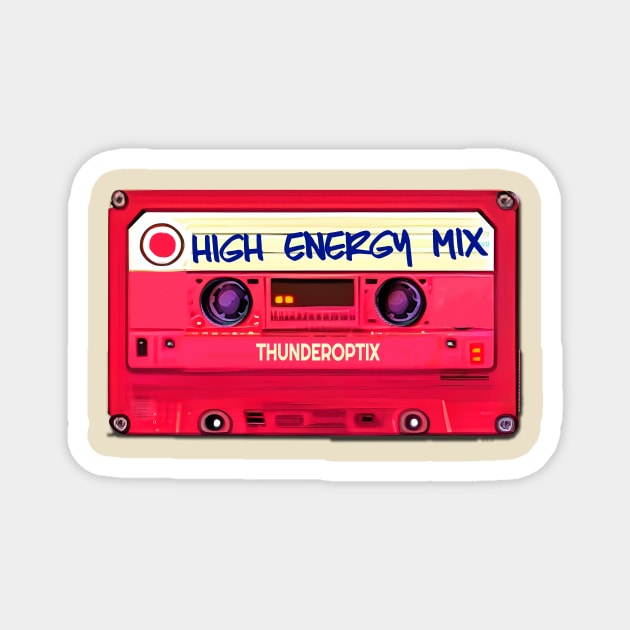 High Energy Mix Tape Magnet by CYCGRAPHX