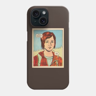 The Promise - The Last of Us Ellie fan art comic panel Phone Case