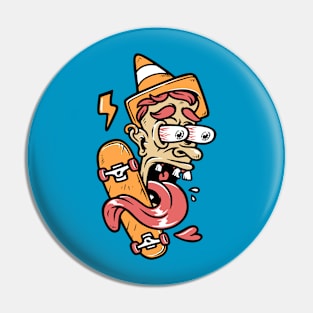 funny face people and skateboards Pin