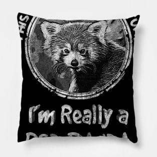 This is my Human Costume I'm Really a Red Panda Halloween Party Pillow