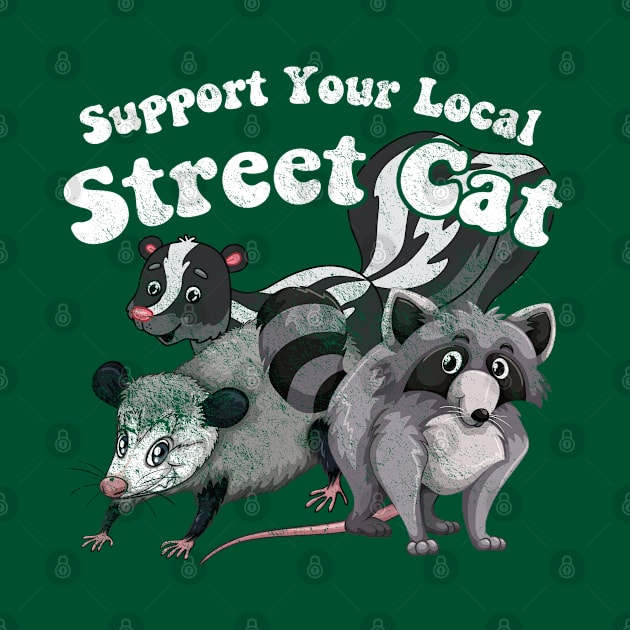 Support your Local Street Cat, distressed by hauntedjack