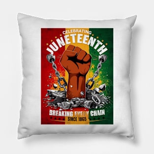 Juneteenth Freedom Fist Tee – Celebrate Freedom & History Pillow