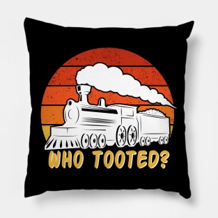 Train Collector Railroad Lover Pillow