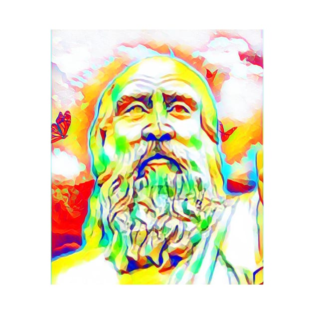 Diogenes Colourful Portrait | Diogenes Artwork 11 by JustLit