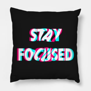 Stay Focused - Positive Words Pillow