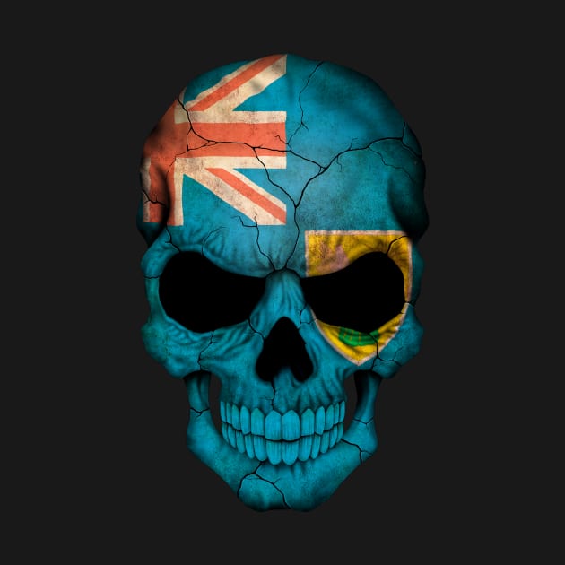 Turks and Caicos Flag Skull by jeffbartels