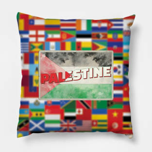 Palestine Vintage style retro souvenir Pillow