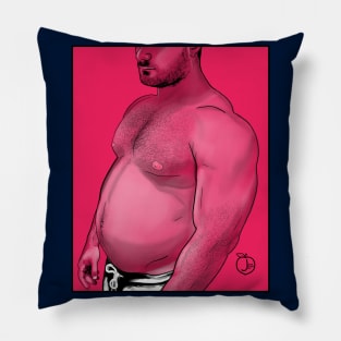 Tickle My Belly Pink Pillow