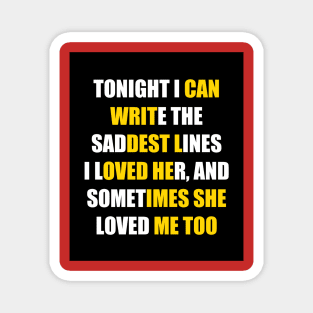 quote sadness Magnet