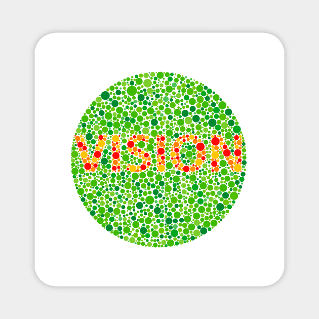 Colour blindness test (M450/0289) Magnet by SciencePhoto