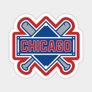 Chicago Cubs Baseball Magnet