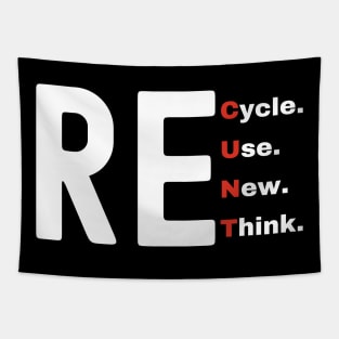 Recycle Reuse Renew Rethink Tapestry