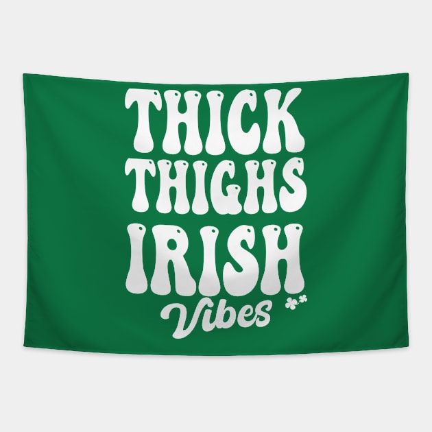 Thick Thighs Irish vibes Tapestry by SAndiGacret