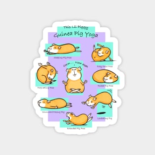 Guinea Pig Yoga 2 Magnet