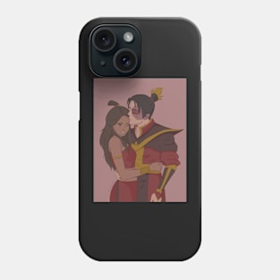 Zuko and Katara Forehead Kiss poster Phone Case