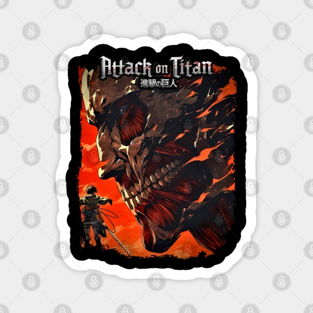 Colossal Titan Intense Anime Design Magnet by Otaku Vibes