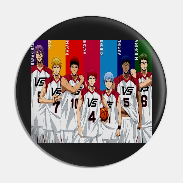 Kuroko No Basket, Basketball Pin by RedoneDesignART