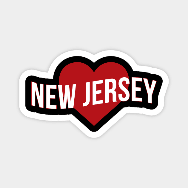 New Jersey Love Magnet by Novel_Designs