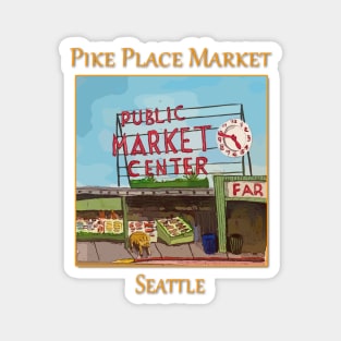 Pike Place Market Seattle Magnet