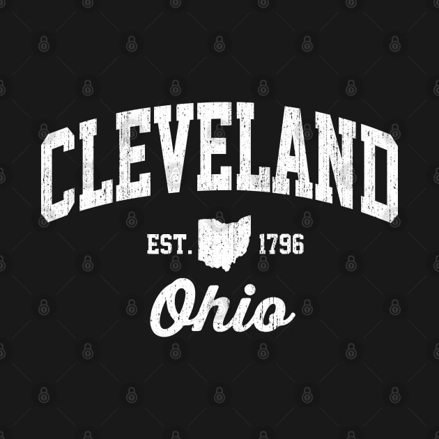 Cleveland Ohio Vintage Athletic Sports Distressed by DetourShirts