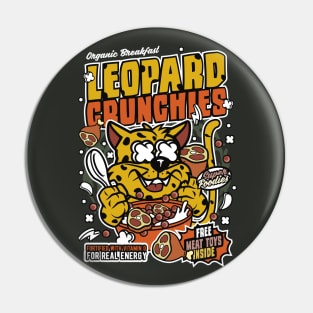 Retro Cereal Box Leopard Crunchies // Junk Food Nostalgia // Cereal Lover Pin