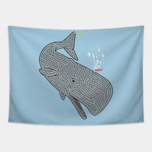 A-Maze-ing Whale Tapestry