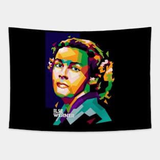 Ilse Werner In Wpap Pop Art Tapestry